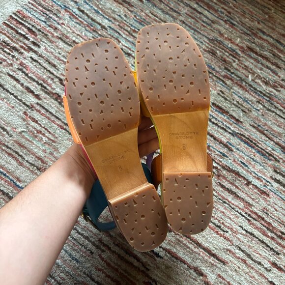 Charlotte Stone Allie Sandal Clog in Nassau Size 8 - Picture 4 of 4